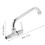 2Sets Silver Wall-Mount Kitchen Faucet Copper Single Cold Water Tap 4