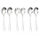 2Sets Stainless Steel Salad Spoon and Fork Set Silver Serving Utensils 1
