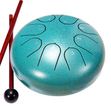 6Inch 8 Tone Hollow Drum Steel Tongue Drum Garden Rain Drum Steel Tongue Drum Outdoor Rain Drum Suitable for Beginners,A
