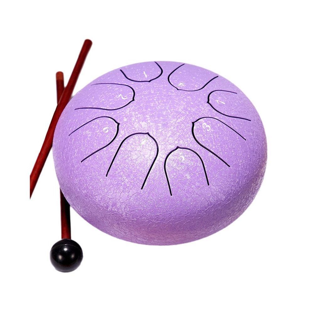 6Inch 8 Tone Hollow Drum Steel Tongue Drum Garden Rain Drum Steel Tongue Drum Outdoor Rain Drum Suitable For Beginners,D 4712545333098
