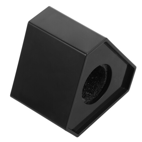 2Pcs Durable Black Mic Logo Flag Station for Office and Broadcast Use 1