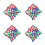 4Pcs Plastic Prize Balls for Accessories and Games 9