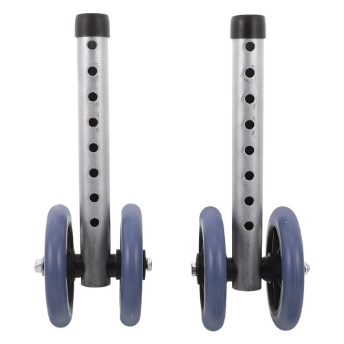 2Pairs Heavy Duty Walker Replacement Wheels Quiet Smooth Steering 1