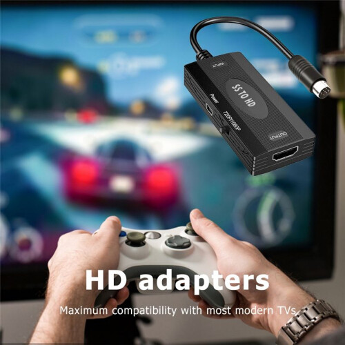 Convertitore Portatile Compatibile da SS A  per Adattatore TV HD per Console  Saturn 2