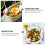 2Sets Stainless Steel Salad Spoon and Fork Set Silver Serving Utensils 5