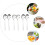 2Sets Stainless Steel Salad Spoon and Fork Set Silver Serving Utensils 9