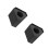 2Pcs Durable Black Mic Logo Flag Station for Office and Broadcast Use 6