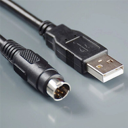 USBACAB230 for PLC Programming Cable EX ES EH EN Series Cable USB-ACAB230 PLC USB2.0 to RS232 Adapter Black 2