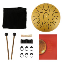 Rain Drum for Outside 6 Inches 11 Tones Steel Tongue Drum Rain Chime Outdoor Rain Chime Musical Instrument