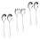 2Sets Stainless Steel Salad Spoon and Fork Set Silver Serving Utensils 3