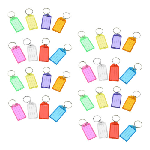 250Pcs Bright Plastic Suitcase Tags for Travel Luggage Identification 2