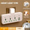 Multi Outlet Power Strip Wall Socket Universal Network Filter USB Charger Separate  Adapter with Light EU Plug 2
