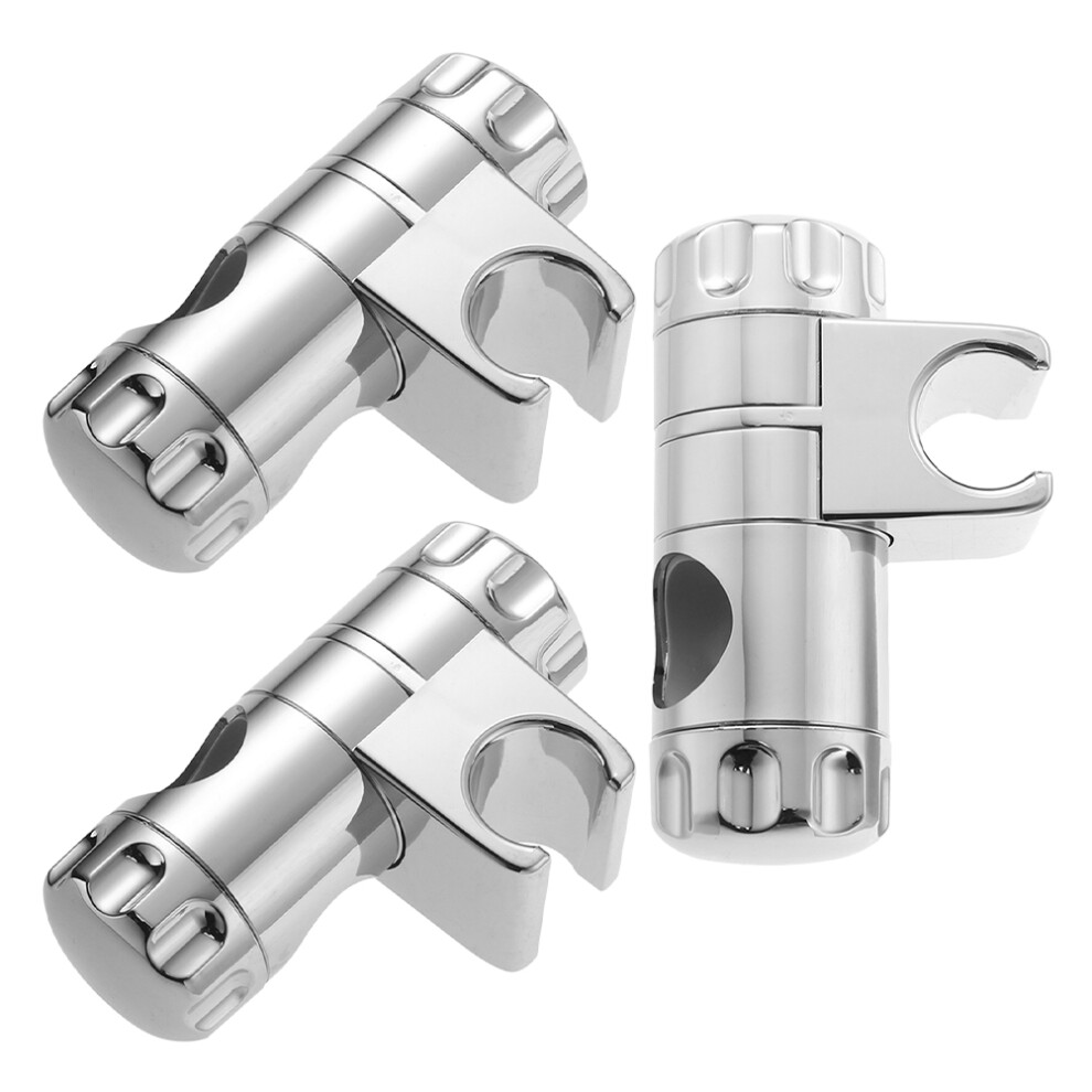 15Pcs Adjustable Abs Shower Bracket Silver Rotating 360 Easy Install 3633982047922