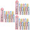 60Pcs Plastic Children Rulers Foldable Portable Multicolor Student Use 7
