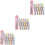 60Pcs Plastic Children Rulers Foldable Portable Multicolor Student Use 6