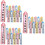 60Pcs Plastic Children Rulers Foldable Portable Multicolor Student Use 8