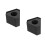 2Pcs Durable Black Mic Logo Flag Station for Office and Broadcast Use 4