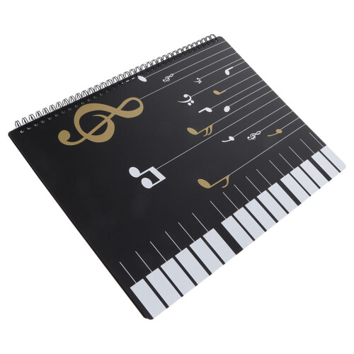 3Pcs Black PP Music Folder for Office A4 Sheet Music Document Holder 2
