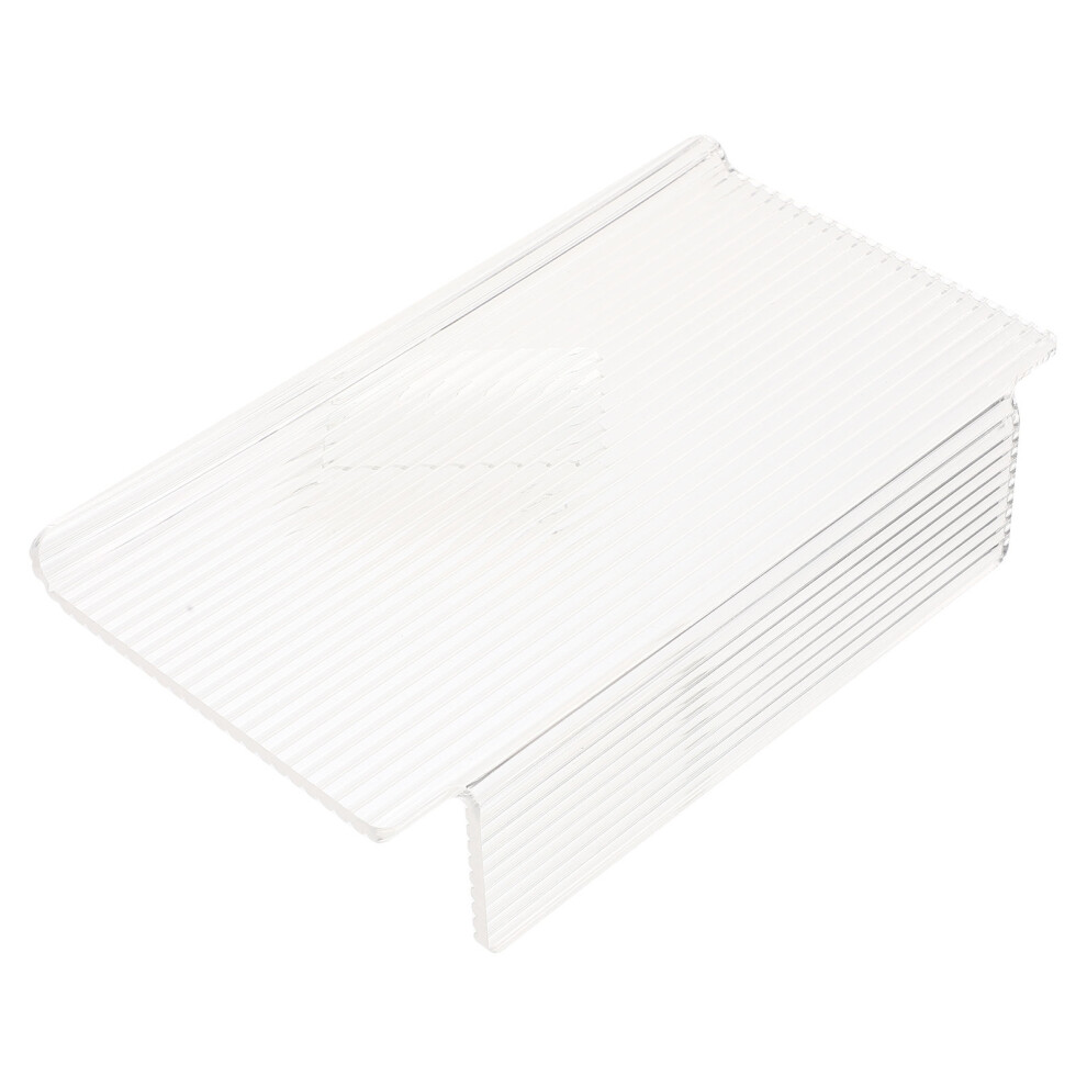 4Pcs Acrylic Floating Wall Shelf Strong Transparent Phone Rack 3641285438309
