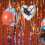2Pcs Silver Heart Shaped Mirror Disco Ball Hanging Decoration 5