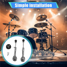 Gambe per Speroni per Grancassa Staffa per Supporto per Batteria Jazz Gambe di Supporto, Piedini Fissi per Staffa per Gamba del Tamburo Parti per