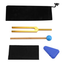 432Hz Tuning Fork for Healing Mental Relaxing Chakra Strengthen Stress Relieve,Aluminum Alloy Tuning Fork Gold