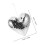 2Pcs Silver Heart Shaped Mirror Disco Ball Hanging Decoration 4