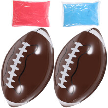2Sets DIY Gender Reveal Rugby Balls Plastic Powder Party Props