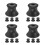 16Pcs Black Rubber fork Holders Stable Base for Music and Yoga 10
