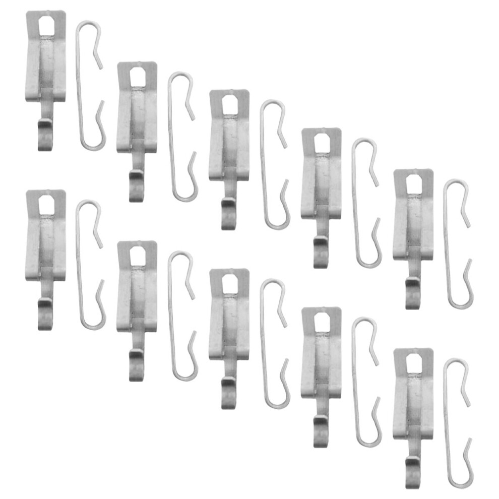 100Pcs Aluminum Heat Clips For Roof And Gutters Silver Outdoor Cable 3641285410565