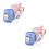 4Sets Ceramic Coffee Mug Set 3D Cat Shape with Lid Spoon for Drinking 6