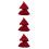 3Pcs Dark Red Doll Cloak Costume with Durable Polyester for Doll DIY 7