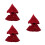 3Pcs Dark Red Doll Cloak Costume with Durable Polyester for Doll DIY 8