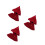 3Pcs Dark Red Doll Cloak Costume with Durable Polyester for Doll DIY 5