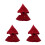 3Pcs Dark Red Doll Cloak Costume with Durable Polyester for Doll DIY 4