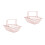2Pcs Pink Metal Wire Basket Practical Desktop Storage Organizer 6