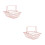 2Pcs Pink Metal Wire Basket Practical Desktop Storage Organizer 4