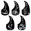 Gitarr Anti-Sladdplatta Tårformad Folk Klassisk Gitarr Pickguard Anti-Scratch 5