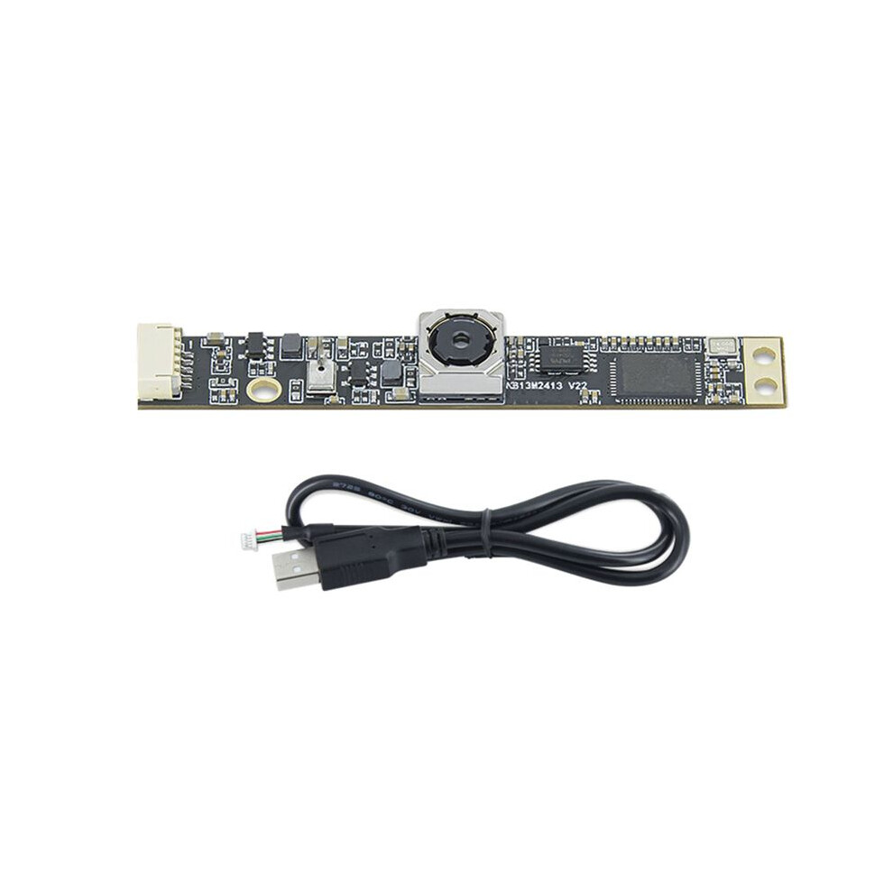 13Mp 4K Usb Camera Module Ov13b10 Distortion-Free/Auto Focus Built-In Mic For Winxp/Win7/8/10/ Osx/Linux 78.4 Black 4712623395789