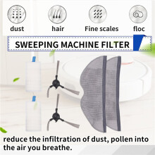 For  Robot Vacuum E5 / C108 Filter Robot Vacuum Cleaner Accessories