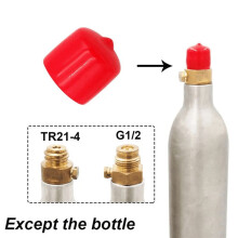 Dust Rubber Cover Red Protective Cap for Flexible Pipe CO2 Cylinder Pin Valve for Soda Machine Sparkling Water Machine B