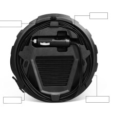 2St Compacte 12V Elektrische Band Inflator Zwart Voor Auto