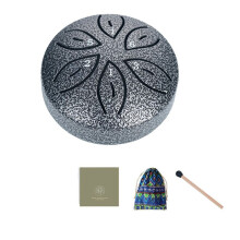 Children'S Musical Instruments Orff Instruments Crafts  Hollow Drum 3 Inch 6 Tone Silver
