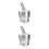 2Pcs Silver Garlic Masher Pestle Bowl for Spice Grinding 5