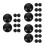30Pcs Durable Black Rubber Trampoline Accessories Pole Cover Set 7