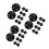 30Pcs Durable Black Rubber Trampoline Accessories Pole Cover Set 8