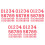 15Sets Red Number Labels Non-Woven Fabric Quick Adhesive for 7