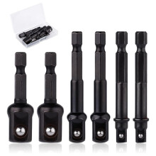 Juego 6 Adaptadores Dados Impacto, Juego Conversión Destornilladores Impacto 1/4, 1/2 y 3/8 Pulgadas, Kit Adaptadores Dados para Taladro y Puntas