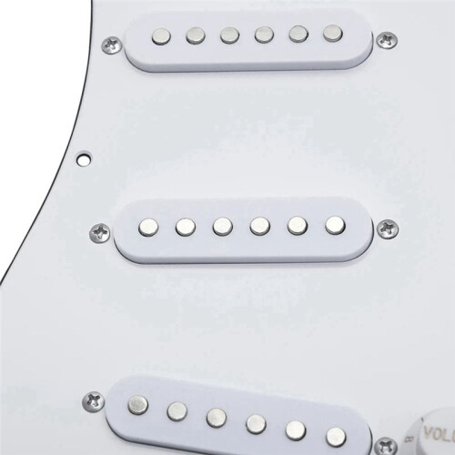 2st Vit Elgitarrtillbehör för ST Three Single Elgitarrpanel Elgitarrskyddsplatta 2