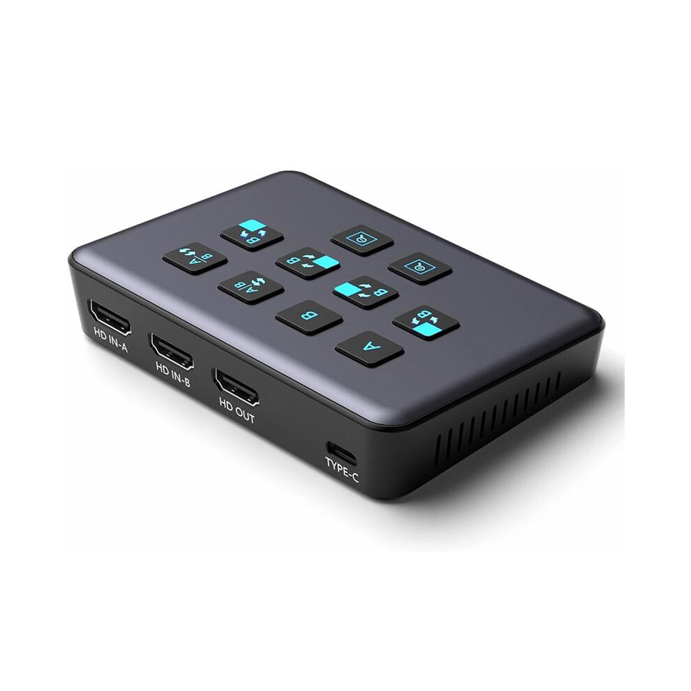 Dual-Channel -Compatible External Capture Card,Audio Video External Camera Capture Card Stream 1080P/60Fps 6034170089019